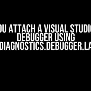 Can You Attach a Visual Studio Code Debugger Using System.Diagnostics.Debugger.Launch()?