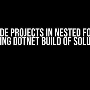 Exclude Projects in Nested Folders while using dotnet build of Solution File